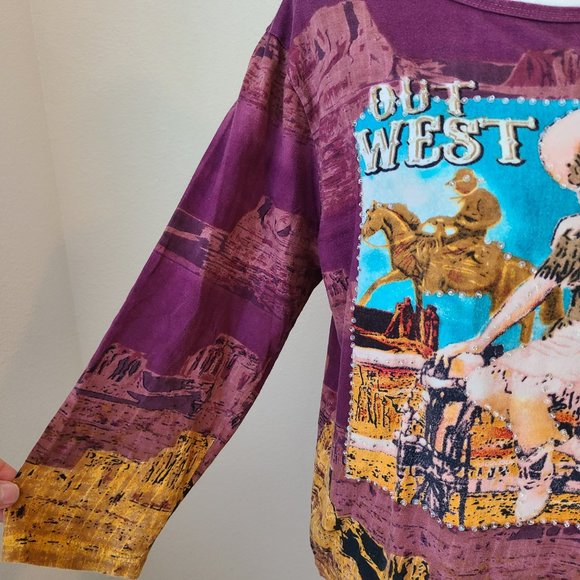 Out West Western Graphic and Beaded Tee - Picture 5 of 12